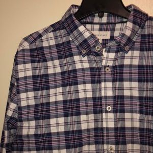 Blue/Purple Men’s large plaid shirt